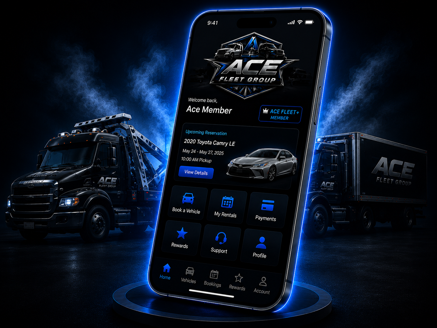 ACE Fleet Group mobile app preview